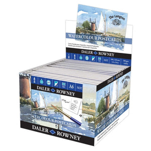 Daler Rowney Aquafine Watercolour Postcard A6 12 Sheets 300gsm Textured