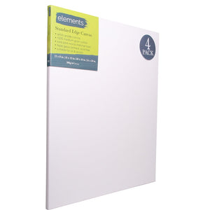 Elements Stretched Canvas Variety 4 Pack