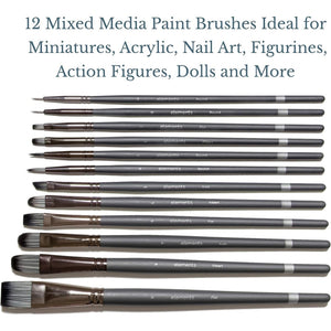 Elements Mixed Media Brush Set of 12