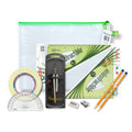 Pouch Bag with Clutch Pencil Compass, Tape & Elastika