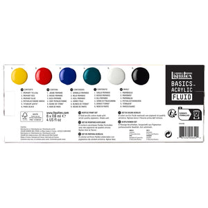 Liquitex Basics Acrylic Fluid Set 6x118ml