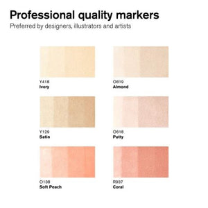 W&N Promarker Skin Tones 6 Pack