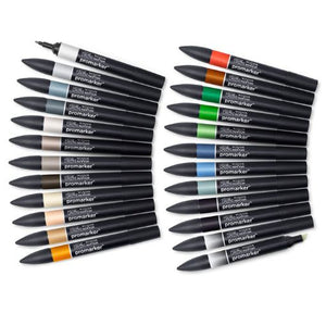W&N Promarker Architectural Tones Wallet 24 Set