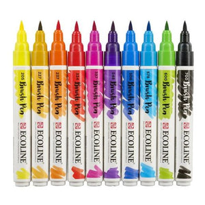 Ecoline Brush Pen Assorted Colours 10 Pack