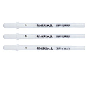 Sakura Basic Set 3 Bright White Gel Pens Bold