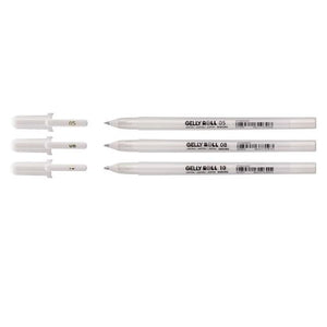 Sakura Basic Set 3 Bright White Gel Pens Fine/Medium/Bold