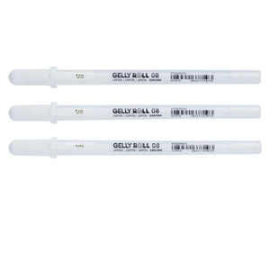 Sakura Unique Set Of 3 Gelly Rolls Real White