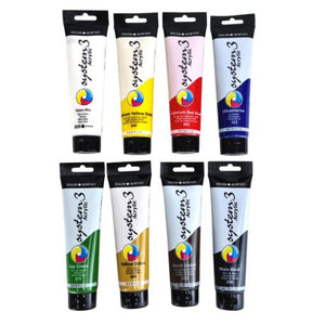 System 3 Acrylic Selection Set 8 x 150ml
