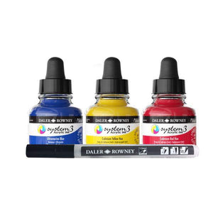 System 3 Acrylic Ink Introduction 3x29.5ml Set