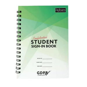 AM Dunne & Son Ltd SE- PAPER PADS & COPIES Ogham GDPR Student Sign-In Book SG Education