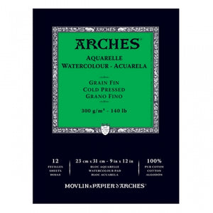 Arches Arches Watercolour Gummed Pad 300gsm Range SG Education