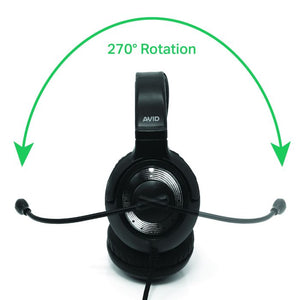 Avid Avid AE-55 Headset Black & Silver with Mic USB SG Education