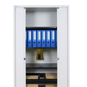 Bisley Bisley Essentials Tambour Cupboard with 4 Shelves SG Education