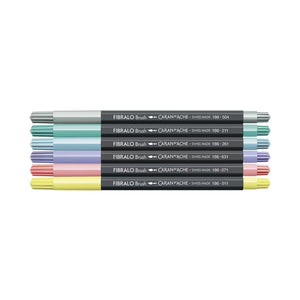 Caran d'Ache ART-PENCILS PENS & MARKERS Caran d'Ache Fibralo Fibre Tip Pens Pastel 6 Pack SG Education