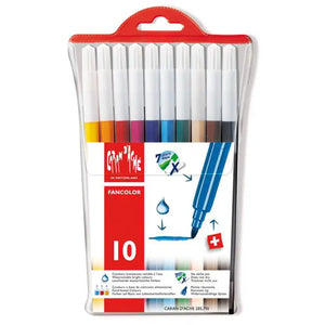 Caran d'Ache Caran d'Ache Fancolor Wallet 10 Water-soluble Fibre Tip Pens SG Education