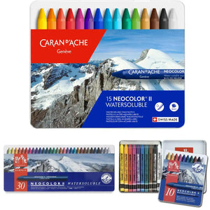Caran d'Ache Caran d'Ache Neocolor II Metal Tin With Assorted Colours Range SG Education