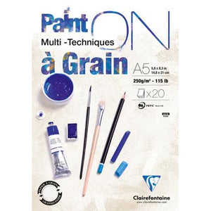 Clairefontaine Clairefontaine PaintON Multi Media Grain Pad Range SG Education