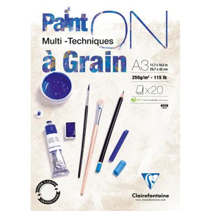 Clairefontaine Clairefontaine PaintON Multi Media Grain Pad Range SG Education