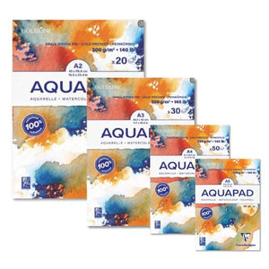 Clairefontaine Goldline Aquapad 300gsm Medium Fine Grain Range SG Education