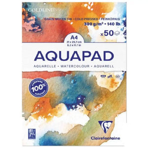 Clairefontaine Goldline Aquapad 300gsm Medium Fine Grain Range SG Education