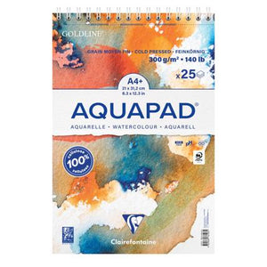 Clairefontaine Goldline Aquapad Wirebound 300gsm Range SG Education