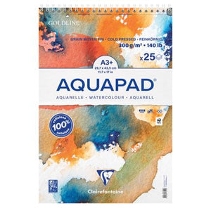 Clairefontaine Goldline Aquapad Wirebound 300gsm Range SG Education