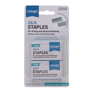 Concept Concept 26/6 Staples 2000 Pack SG Education