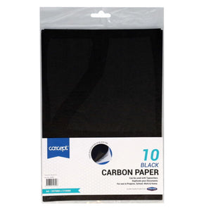 Concept Concept A4 Sheets Carbon Paper Black 10 Pack SG Education