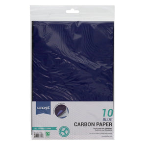 Concept Concept A4 Sheets Carbon Paper Blue 10 Pack SG Education