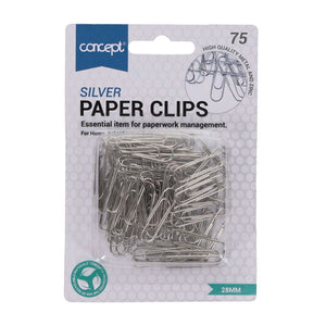 Concept Concept Paper Clips 75 Pack SG Education
