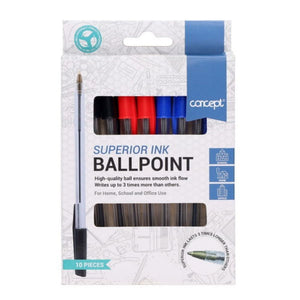 Concept SE-STATIONERY Concept Ballpoint Pens 10 Pack SG Education