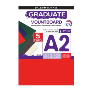 Daler Rowney Daler Rowney A2 Graduate Mountboard 5 Assorted Colours SG Education