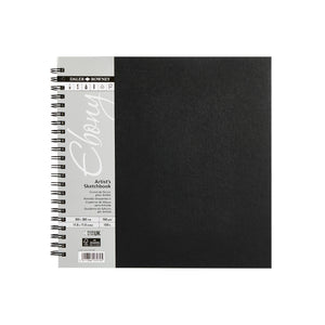 Daler Rowney Daler Rowney Ebony Hardback Square Wire-bound Sketchbook 160g Range SG Education