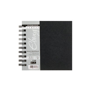 Daler Rowney Daler Rowney Ebony Hardback Square Wire-bound Sketchbook 160g Range SG Education