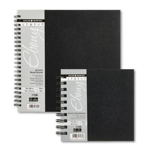 Daler Rowney Daler Rowney Ebony Hardback Square Wire-bound Sketchbook 160g Range SG Education