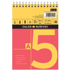 Daler Rowney Daler Rowney Red and Yellow Cartridge Spiral Pads Range SG Education