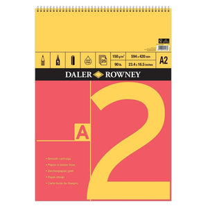 Daler Rowney Daler Rowney Red and Yellow Cartridge Spiral Pads Range SG Education