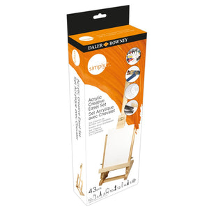 Daler Rowney Daler Rowney Simply Acrylic Creative Mini Easel 43 Piece Set SG Education