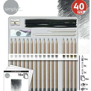 Daler Rowney Simply Sketching set 40 pieces DNR SG Education