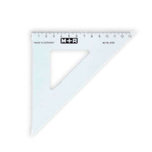 _ DCG SET SQUARES & PROTRACTORS M&R Set Square 45 degree 25cm (0 at Edge) SG Education