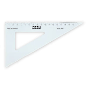 _ DCG SET SQUARES & PROTRACTORS M&R Set Square 60 degree 25cm (0 at Edge) SG Education