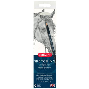 Derwent Derwent Sketching Pencil Tin of 6 SG Education