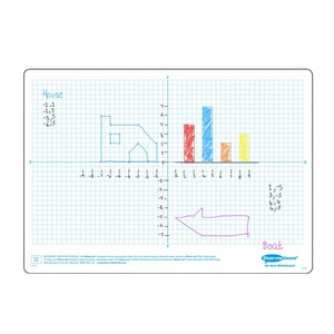 Eastpoint PM-DRY WIPE BOARD & ACCESSORIES Show-Me X-Y Axis 5mm Grid A4 Drywipe Board SG Education