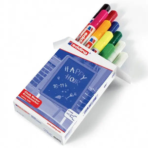 Edding Edding 4095 Chalk Markers Box of 10 Assorted Colours SG Education