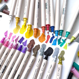 Elements ART-ACRYLICS & WATERCOLOUR Elements Artifex Twin Tip Acrylic Markers 24 Pack SG Education