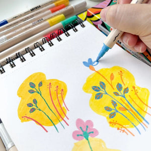 Elements ART-ACRYLICS & WATERCOLOUR Elements Artifex Twin Tip Acrylic Markers 24 Pack SG Education