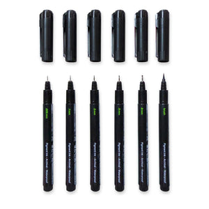 Elements ART-PENCILS PENS & MARKERS Elements Kroma Fineliners 5 Pack + 1 Brush Pen SG Education