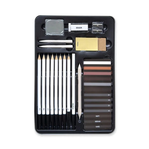 Elements ART-PENCILS PENS & MARKERS Elements Sketching Collection Tin 30 Piece Set SG Education