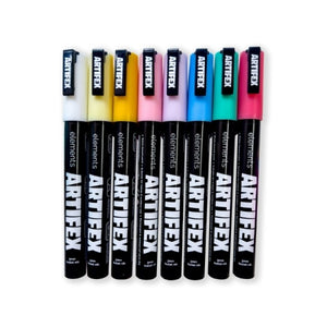Elements Elements Artifex Acrylic Paint Markers 8 x 2-3mm Pastel Set SG Education