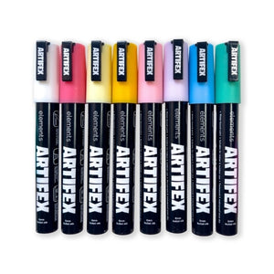Elements Elements Artifex Acrylic Paint Markers 8 x 5-6mm Pastel Sets SG Education
